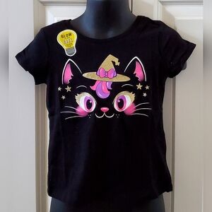 2/$10 - Toddler Girl's NWT Glow In The Dark Halloween Tee